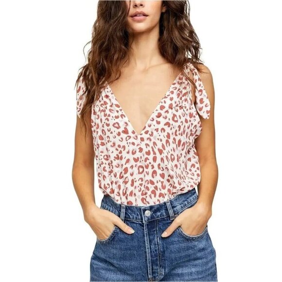 Free People bare it all tank bodysuit - ivory Medium NWT - Picture 1 of 6